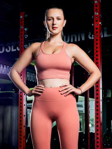 DivaFit Breathable Sports Bra - Peach